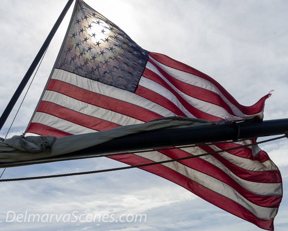 Delmarva Scenes' Photo of the Week - Ship's Flag - Chesapeake Crier